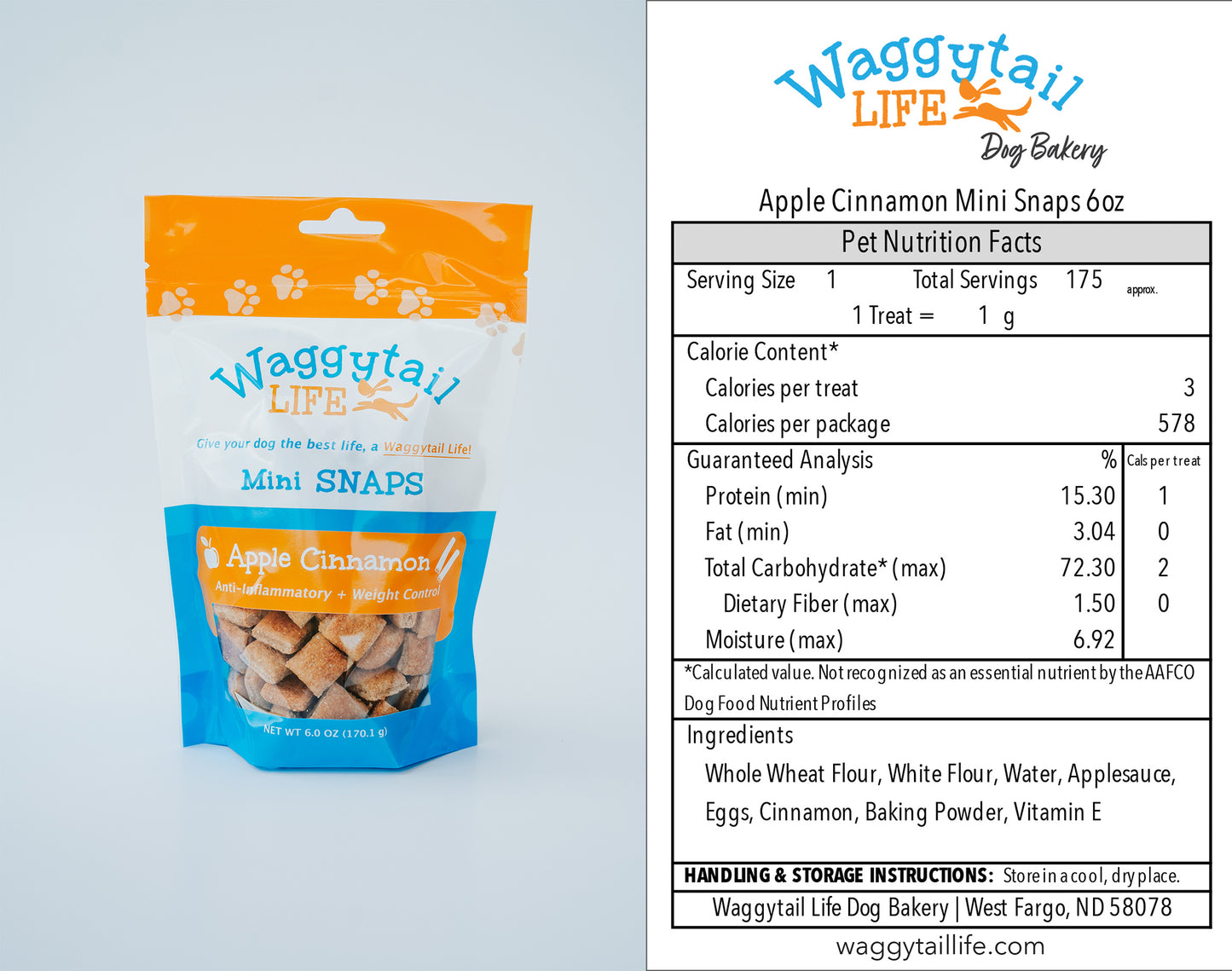 APPLE CINNAMON All Natural Everyday Dog Treats