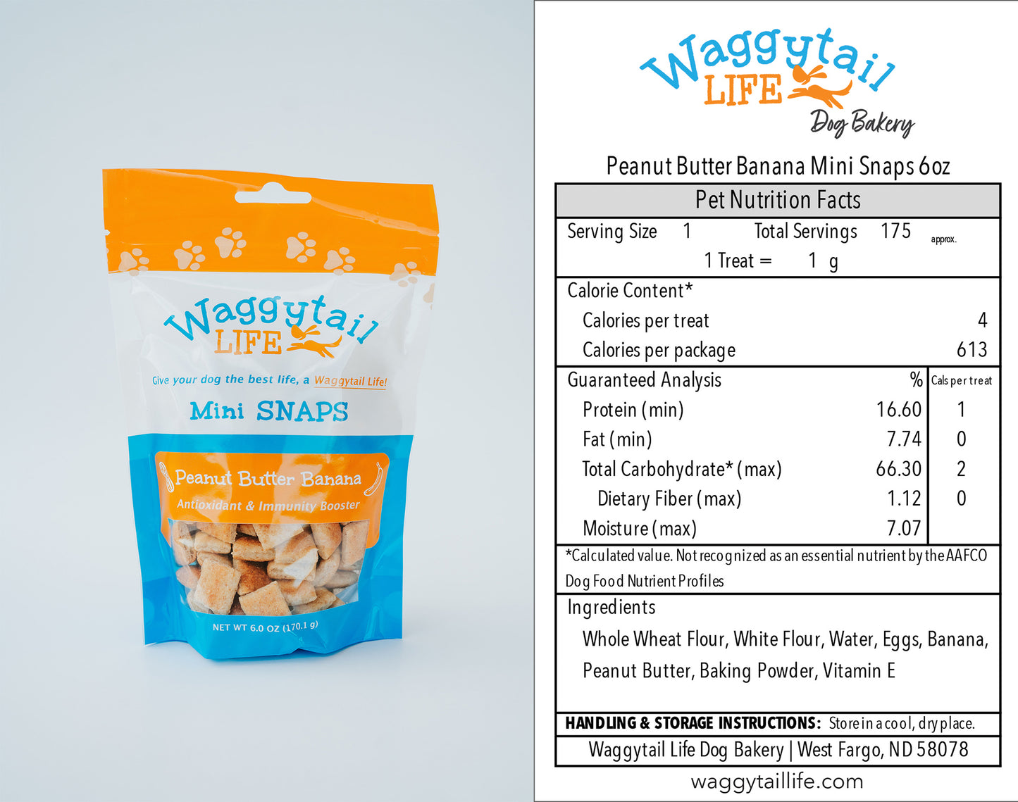 PEANUT BUTTER BANANA All Natural Everyday Dog Treats