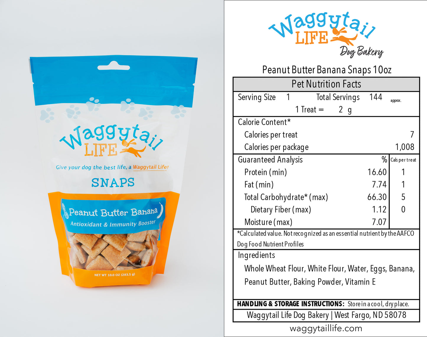 PEANUT BUTTER BANANA All Natural Everyday Dog Treats